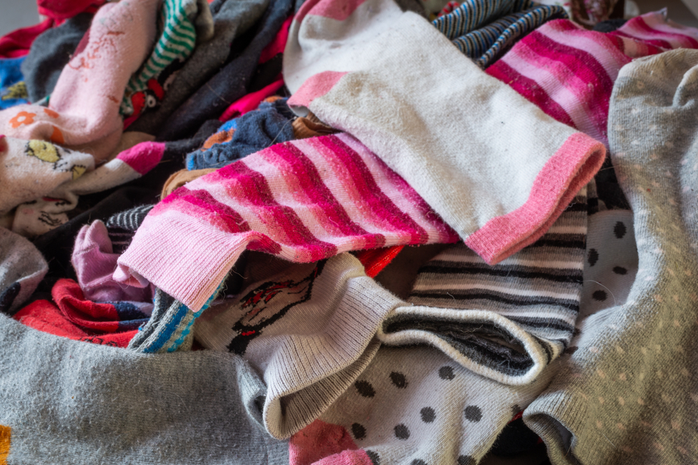 What are the difficulties of a laundry routine with a large family?