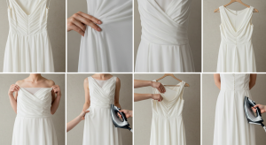 Get Creases Out of Chiffon Wedding Dress